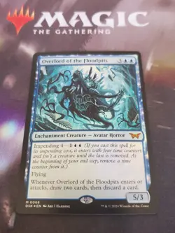 Mtg. Overlord of the Floodpits. Foil. Duskmourn. Pack Fresh - Image 1