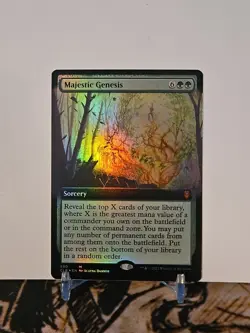 Majestic Genesis (Extended Art) Commander Legends: Battle for Baldur's Gate Foil - Image 1