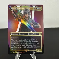 Noctis, Prince of Lucis, Foil Borderless Art, Final Fantasy, Magic MTG NM 401 - Image 1