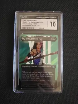 2025 MTG FINAL FANTASY #0526 FANG, FEARLESS L'CIE Cgc 10 BORDERLESS SURGE FOIL - Image 1