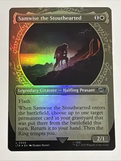 MTG Lord of the Rings Samwise the Stouthearted Showcase Foil 0306 NM - Image 1