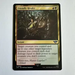 MTG - Friendly Rivalry - The Lord of the Rings: Tales of Middle-Earth - NM+ - Image 1
