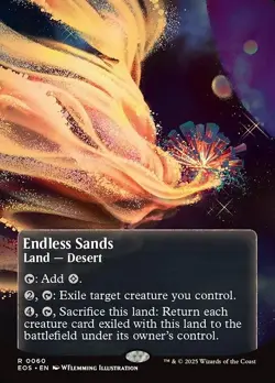 Endless Sands Borderless Regular - Edge Of Eternities: Stellar Sights MTG-NM - Image 1