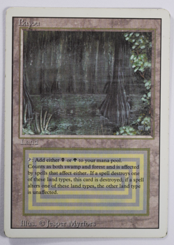 Bayou Magic Card Dual Land Revised MTG Reserved List - Image 1