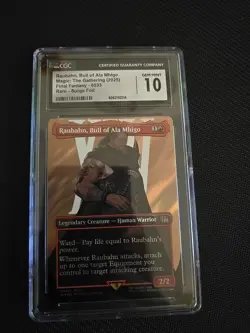 RAUBAHN, BULL OF ALA MHIGO Final Fantasy Borderless Surge Foil CGC 10 MTG - Image 1
