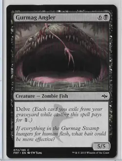 MTG Gurmag Angler Fate Reforged (FRF) Common Magic Card #072/185 Unplayed - Image 1