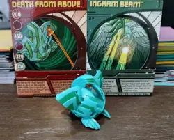 Bakugan Ventus Boost Ingram 670G Green New Vestroia W/Cards! - Image 1