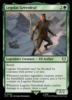 Legolas Greenleaf Commander: the Lord of the Rings MTG Magic the Gathering - Image 1