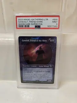 MTG Magic the Gathering Lord of Rings LOTR Surge Foil Gandalf Friend Shire PSA 9 - Image 1