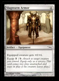 MTG Slagwurm Armor LP Light Play Mirrodin [2207] - Image 1