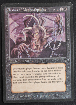 Chains of Mephistopheles Magic Card Legends MTG Reserved List - Image 1