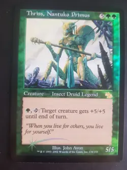 FOIL Thriss Nantuko Primus, Magic Mtg Karten Sammlung - Image 1