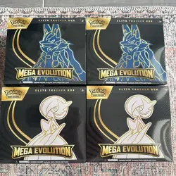 LOT OF 4 Pokemon TCG MEGA EVOLUTION Elite Trainer Box ETB - Sealed - Image 1