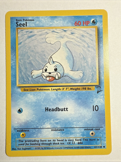 BASE SET 2 - LP - Seel 61/130 Pokemon Vintage WOTC English (US Seller) - Image 1