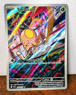 POKEMON TOEDSCOOL 201/198 ILLUSTRATION RARE SCARLET & VIOLET BASE SET NEAR MINT - Image 1