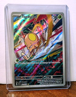 POKEMON TOEDSCOOL 201/198 ILLUSTRATION RARE SCARLET & VIOLET BASE SET NEAR MINT - Image 3