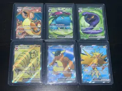 Pokemon TCG 151 Ultra Rare Lot of 6- Charizard Blastoise Zapdos Ninetales - Image 1