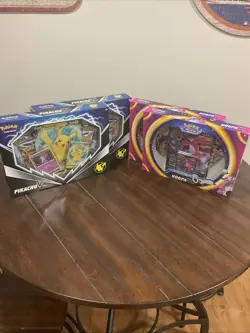 Pokemon TCG: 2 Pikachu V Box + 2 Hoopa V Box Free Fast Shipping see description - Image 1
