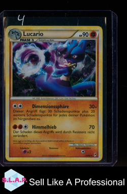 LUCARIO POKEMON 14/95 2011 CALL OF LEGENDS GERMAN HOLO - Image 1