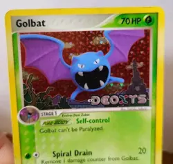 POKEMON GOLBAT 31/107 REVERSE HOLO STAMPED EX DEOXYS HP-DMG - Image 2