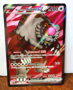 POKEMON BLOODMOON URSALUNA EX 202/167 FULL ART TWILIGHT MASQUERADE NM NEAR MINT - Image 1