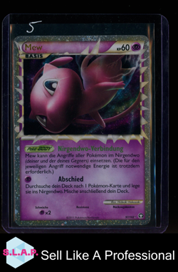 MEW POKEMON 97/102 2010 HEARTGOLD & SOULSILVER TRIUMPHANT GERMAN HOLO - Image 1