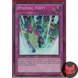 Yugioh Hysteric Party LCJW-EN112 Super Rare 1st Edition NM - Image 1
