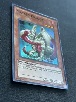 Yugioh 1x Masked Dragon - TU06-EN003 - Super Rare 1st Ed Mint! - Image 2