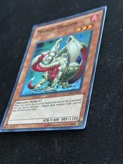 Yugioh 1x Masked Dragon - TU06-EN003 - Super Rare 1st Ed Mint! - Image 3
