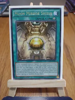 YuGiOh Card Moon Mirror Shield CROS-EN081 Rare 1st Ed Crossed Souls Collectable. - Image 1