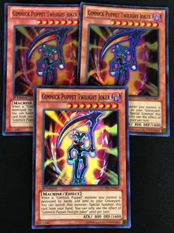 YUGIOH GIMMICK PUPPET TWILIGHT JOKER NUMH-EN007 1ST SUPER X3 (LP) - Image 1