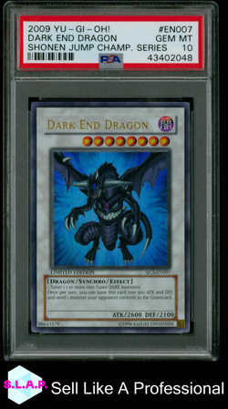 DARK END DRAGON SHONEN JUMP CHAMP.SERIES YU-GI-OH! 2004-10 EN007 PSA 10 - Image 1