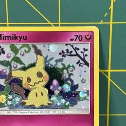 Mimikyu Promo SM163 Team Up Blister Pokemon Card Sun & Moon Holo - Image 5