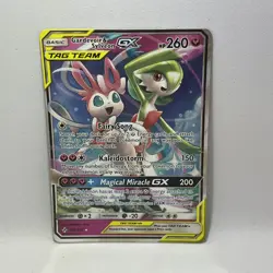 Pokemon TCG Gardevoir & Sylveon GX Holo Card 130/214 Unbroken Bonds NM - Image 1