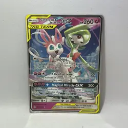 Pokemon TCG Gardevoir & Sylveon GX Holo Card 130/214 Unbroken Bonds NM - Image 1