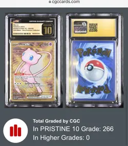 Pokemon 151 Gold Mew EX UPC Metal Promo Card 205/165 CGC PRISTINE 10 - Image 2