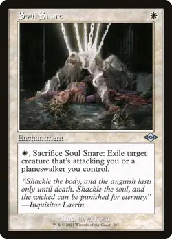 FOIL Soul Snare Modern Horizons 2 Magic MTG Enchantment CARD 1x (387) - Image 1