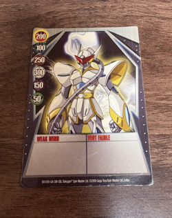 Bakugan Battle Brawlers 5/48a Weak Wind Metal Gate Card BA1005-GA-SM-GBL 2009 - Image 1