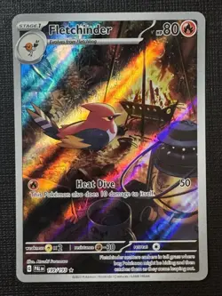Pokemon TCG Fletchinder Card 199/193 Sv02: Paldea Evolved NM Condition - Image 1