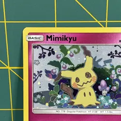 Mimikyu Promo SM163 Team Up Blister Pokemon Card Sun & Moon Holo - Image 4