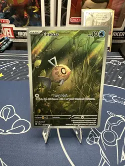 Pokemon TCG Feebas Holo Illustration Rare Card 198/191SV08 Surging Sparks NM/M - Image 1