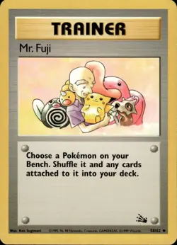 MR. FUJI - 58/62 - Fossil - Pokemon Card -BC - Image 1