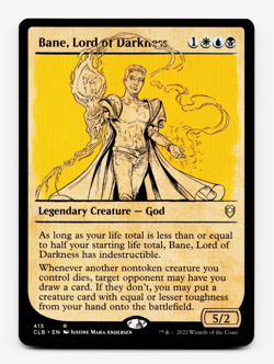 Bane, Lord of Darkness (Showcase) - [Battle for Baldur's Gate] MTG Magic ⚪💧💀 - Image 1