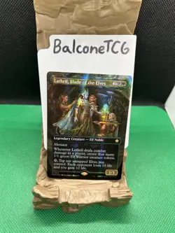 MTG Lathril, Blade of the Elves (Borderless) (Mana Foil) Foundations - Image 1