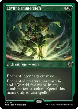 1x - Leyline Immersion - ETCHED FOIL #121 - March of the Machine Aftermath MTG - Image 1