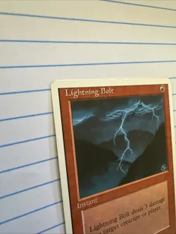 Lightning Bolt MTG Alternate 4th Edition Magic The Gathering Vintage 1995 NM - Image 2
