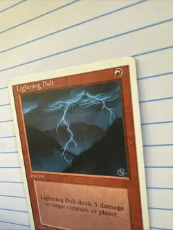 Lightning Bolt MTG Alternate 4th Edition Magic The Gathering Vintage 1995 NM - Image 3