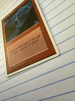 Lightning Bolt MTG Alternate 4th Edition Magic The Gathering Vintage 1995 NM - Image 4