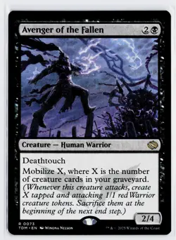 Avenger of the Fallen - 73 - TDM - NM - MTG Magic the Gathering - Image 1