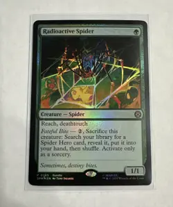 Radioactive Spider Marvel's Spider-Man Promo Foil Mtg Free Shipping - Image 1